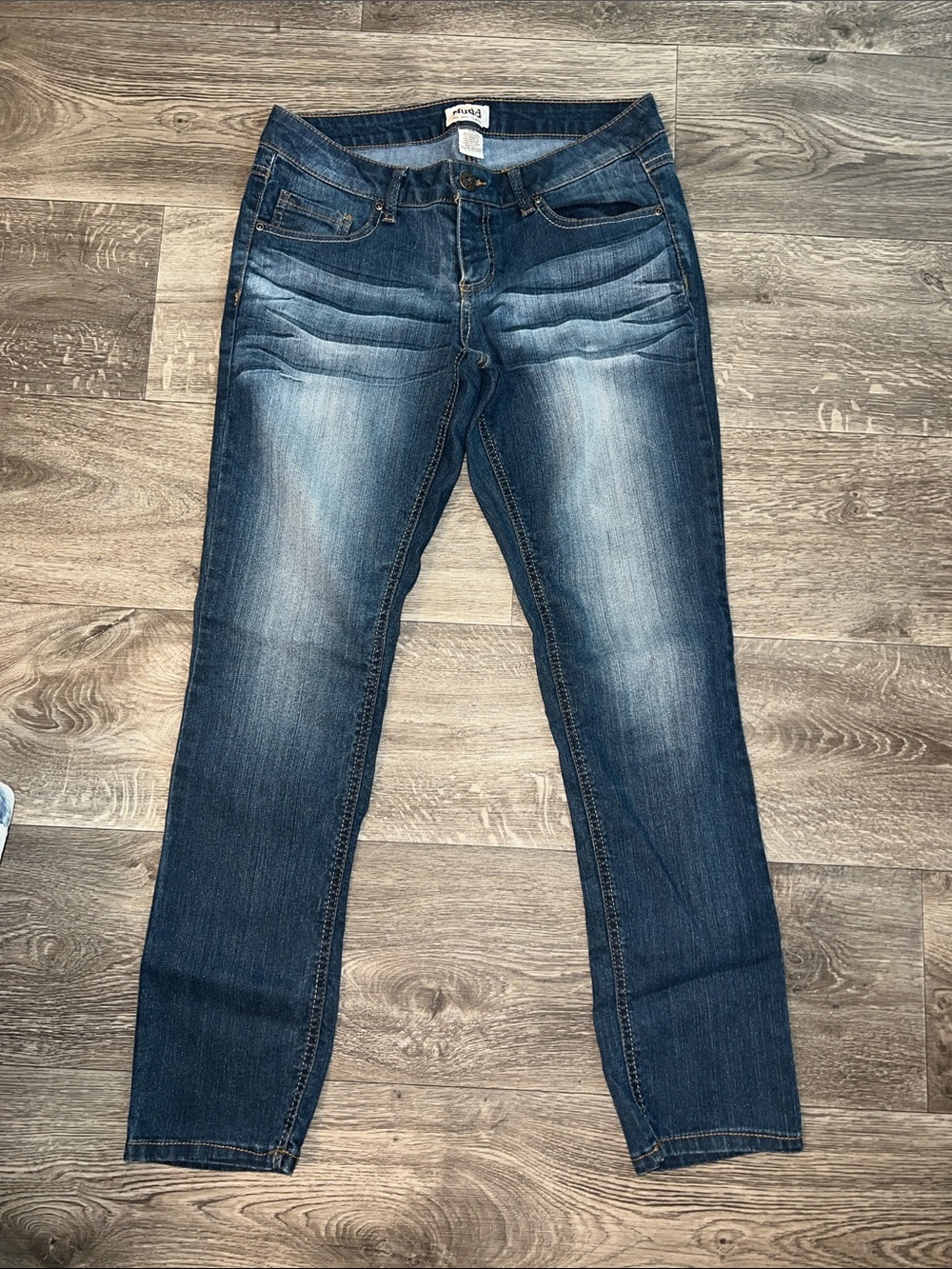 SO Women's Dark Blue Straight Leg Jeans